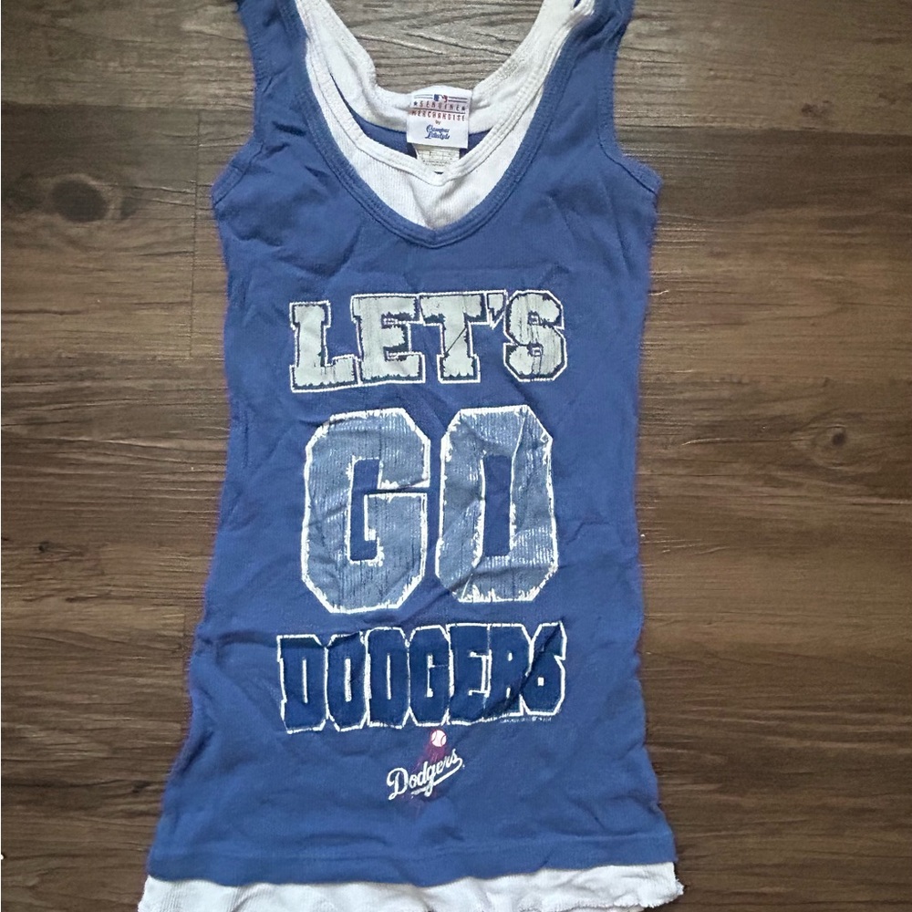 Vintage Blue Dodgers Tank Top